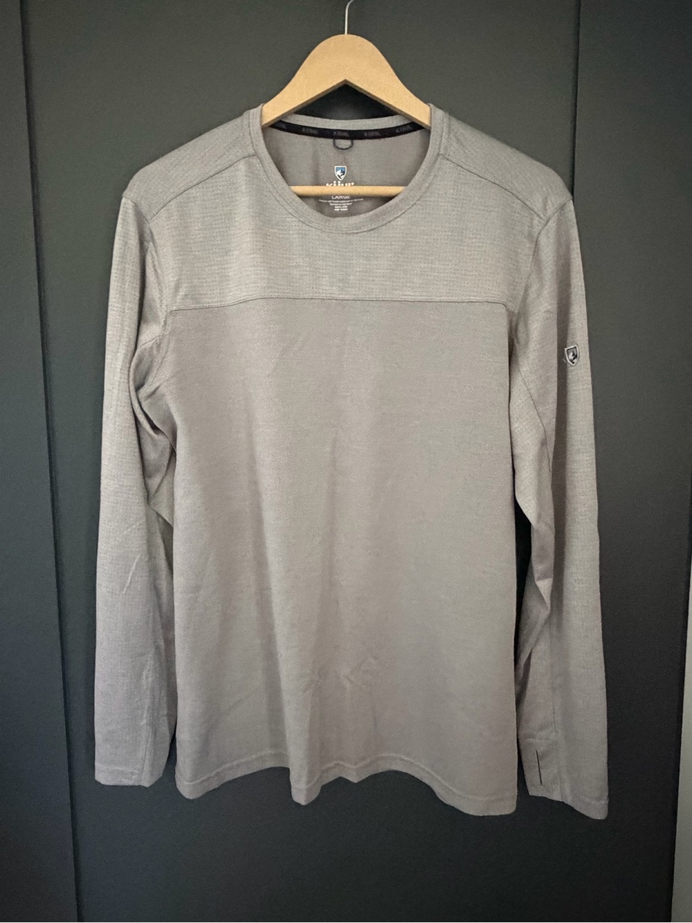 Kuhl Men's Long Sleeve Crewneck Shirt - Light Gray